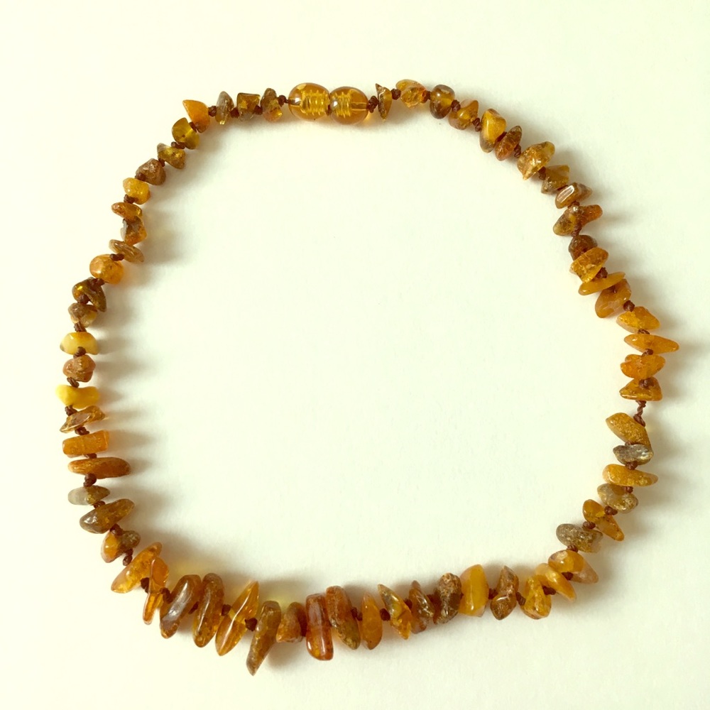 Infant/toddler amber stone necklace